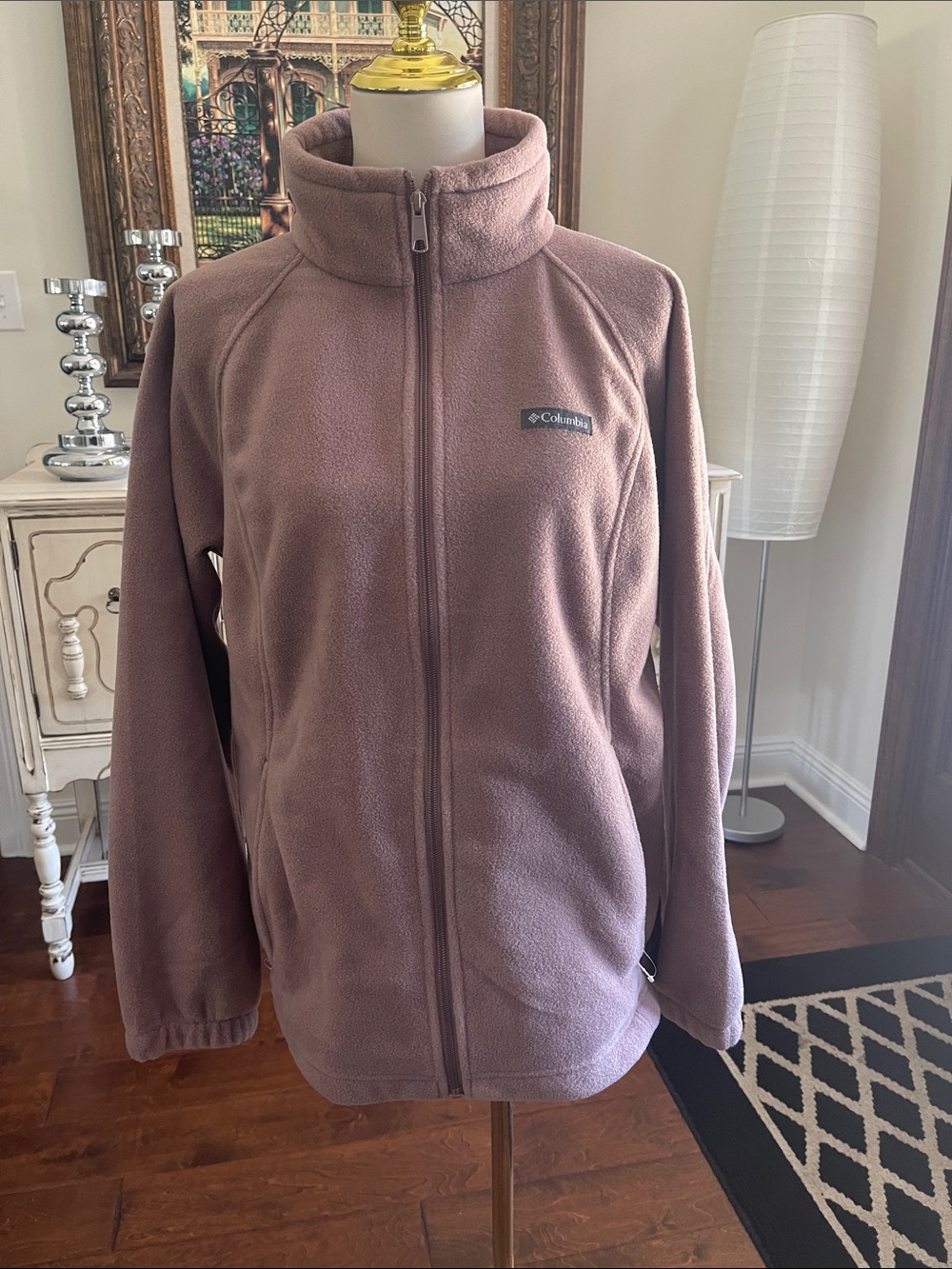 Columbia Women's Dusty Mauve Full-Zip Fleece Jacket